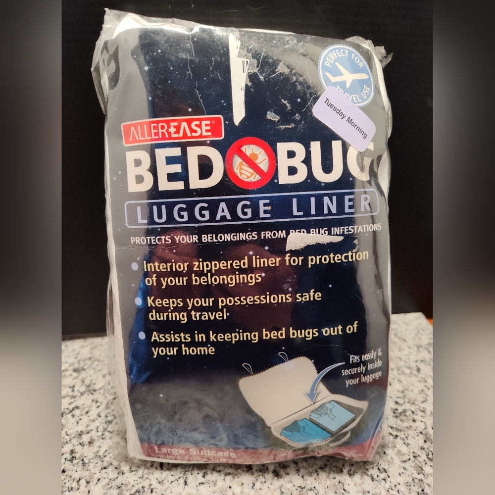 AllerEase Bed Bug Luggage Liner - White